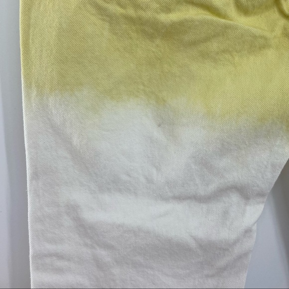 Grlfrnd NWT Mica Crop Color Block Straight Leg Denim Jeans Pink Crush 27 New - Picture 11 of 15